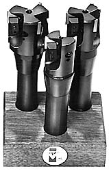 APT 1 to 1-1/2" Cutting Dia, 3/4" Shank Dia, R8 Shank, Indexable Tridex End Mill Set - EM8R1