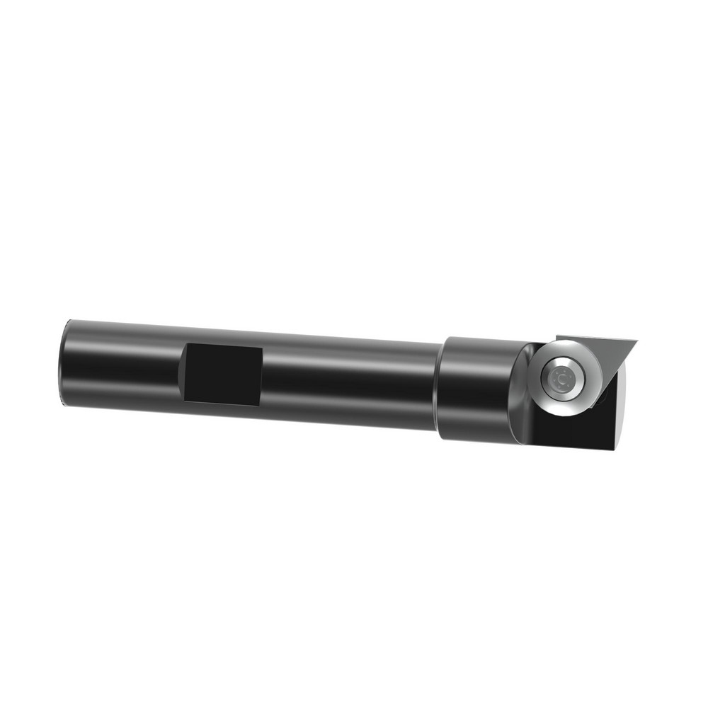 APT Indexable Square-Shoulder End Mill: EMM15M-5 15MM X 1/2, 15 mm Cut Dia, 1/2" Dia Weldon Flat Shank - EMM15M-5