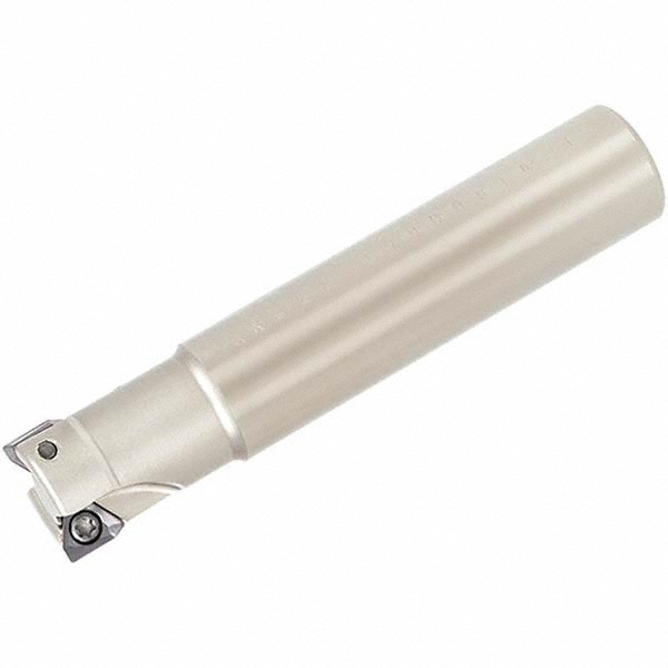 APT Indexable Square-Shoulder End Mill: EMM15M-5 15MM X 1/2, 15 mm Cut Dia, 1/2" Dia Weldon Flat Shank - EMM15M-5