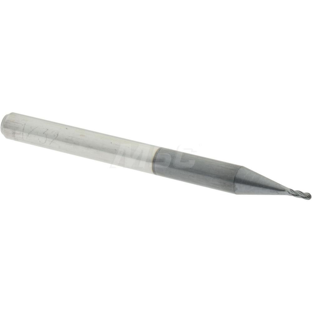 LMT Indexable Ball Nose End Mill: 1/2" Cut Dia, High Speed Steel, 5.12" OAL - 6121396