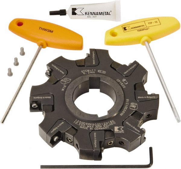 Kennametal Indexable Slotting Cutter: 11.71 mm Cutting Width, 125.00 mm Cutter Dia, Arbor Connection, 34.00 mm Depth of Cut, 34.00 mm Depth of Cut, Right Hand - 2443438
