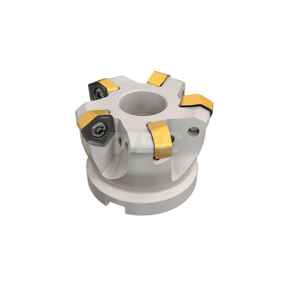 Iscar 1.628" Cut Dia, 3/4" Arbor Hole, 0.08" Max Depth of Cut, 30° Indexable Chamfer & Angle Face Mill - 3106235