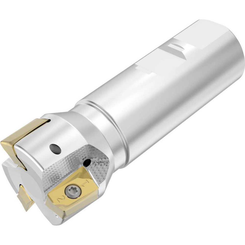 Seco Indexable Square-Shoulder End Mill: R217.64-01.50-3-ZO163A, 1-1/2" Cut Dia, 15 mm Max Depth of Cut, 1-1/4" Dia Weldon Flat Shank - 03290226
