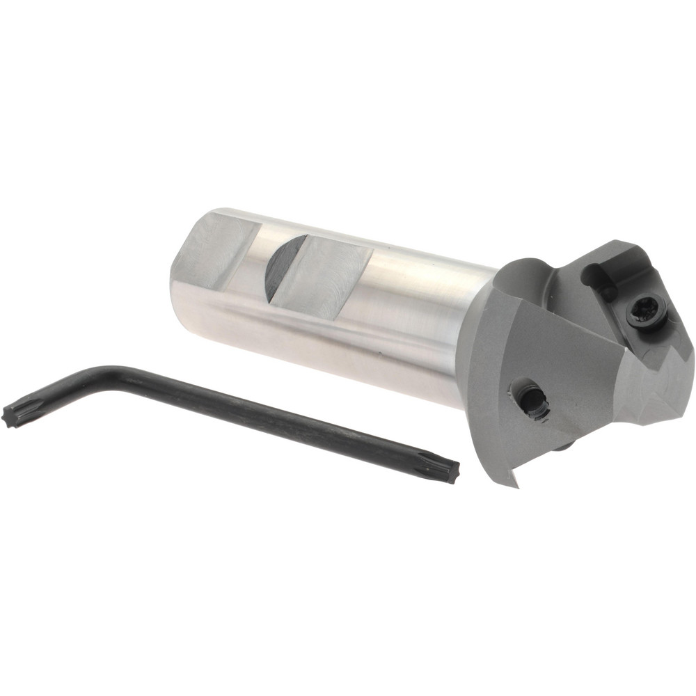 Seco 45° Lead Angle, 1.65" Cut Dia, 3/4" Shank Dia, Indexable & Chamfer End Mill - 02422261