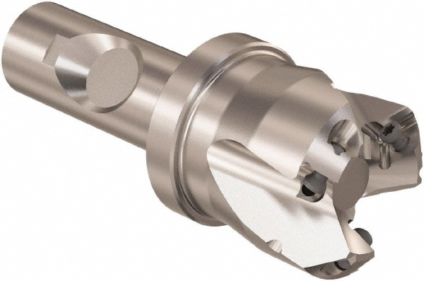 Seco 45° Lead Angle, 1.65" Cut Dia, 3/4" Shank Dia, Indexable & Chamfer End Mill - 02422261