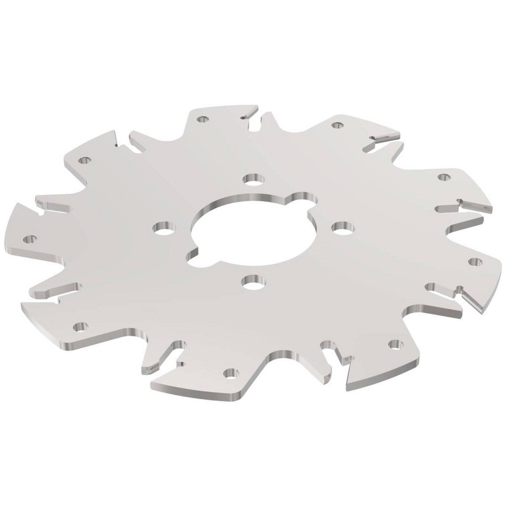 Seco Indexable Slotting Cutter: 0.1220" Cutting Width, 5.0000" Cutter Dia, Arbor Connection, 1.3980" Depth of Cut, 1.2500" Hole Dia, Neutral - 75014458