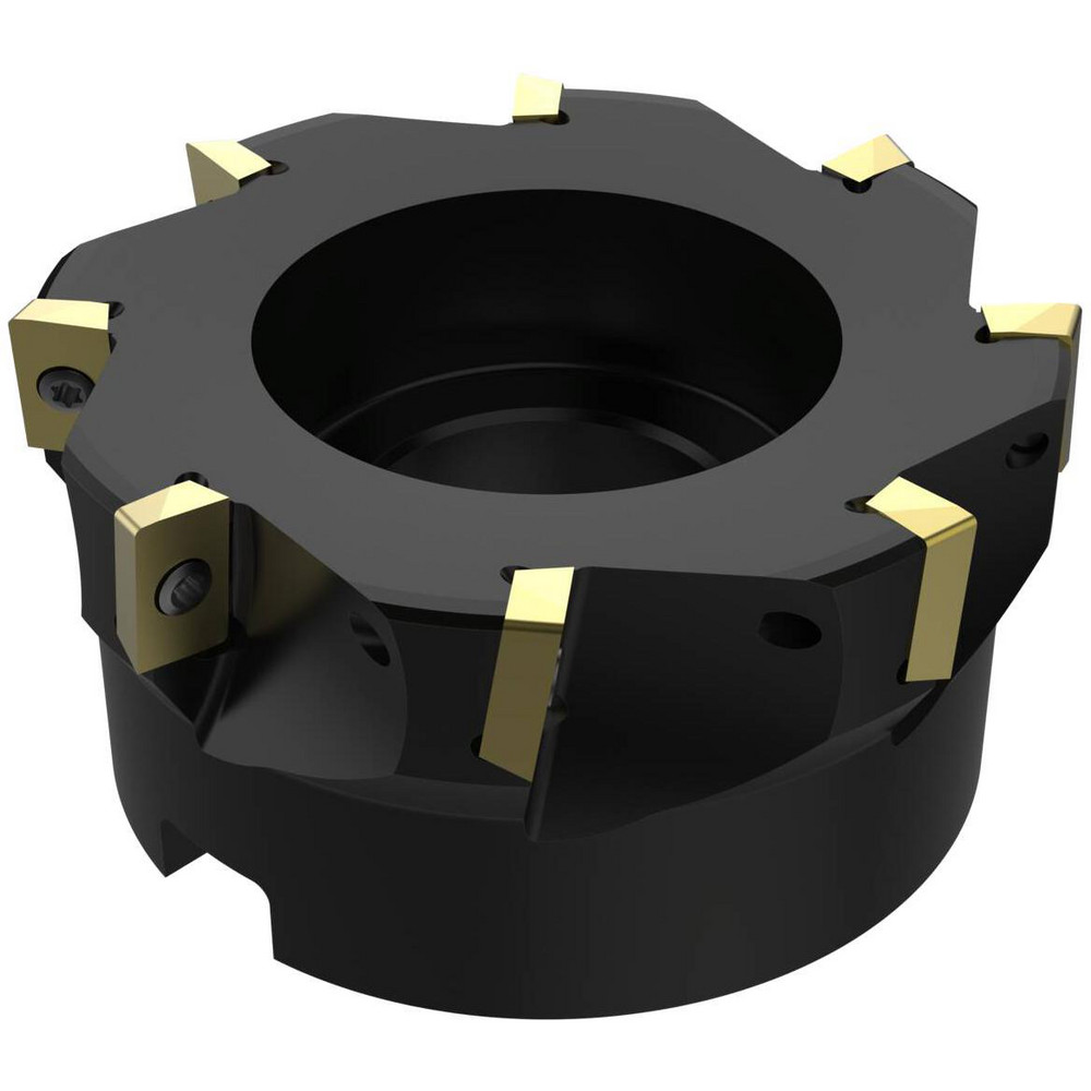 Seco Indexable Square-Shoulder Face Mill:  R220.69-04.00-XO16-8A,  4'' Cut Dia,  1.5000" Arbor Hole Dia, - 03336149
