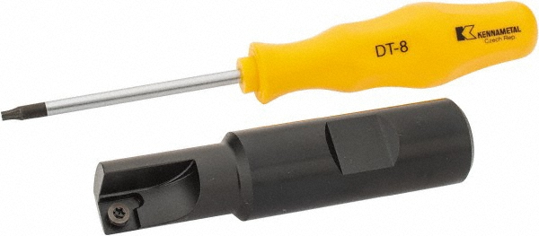 Kennametal Indexable Square-Shoulder End Mill: KICR062SD260, 5/8" Cut Dia, 7.11 mm Max Depth of Cut, 3/4" Dia Cylindrical Shank - 1023582