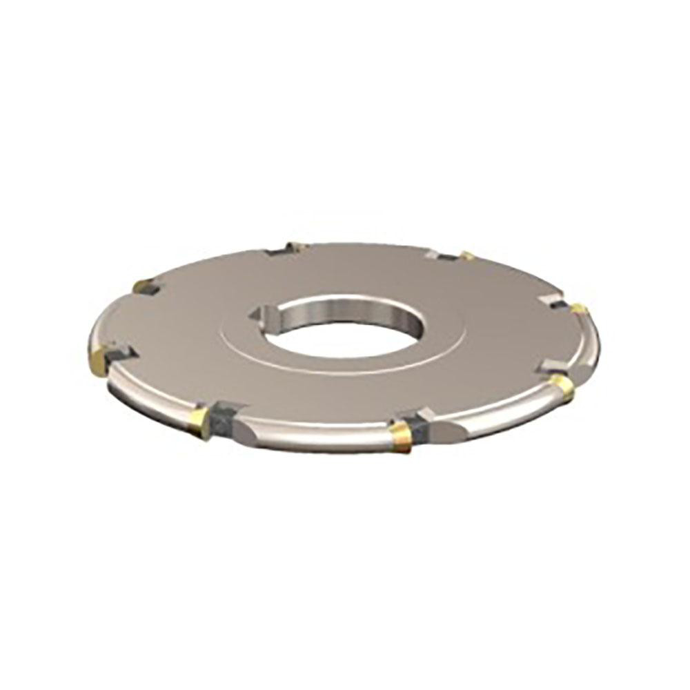 Cutting Tool Technologies Indexable Slotting Cutter: 1/4" Cutting Width, 3" Cutter Dia, Arbor Connection, 0.7200" Depth of Cut, Neutral - RA-390