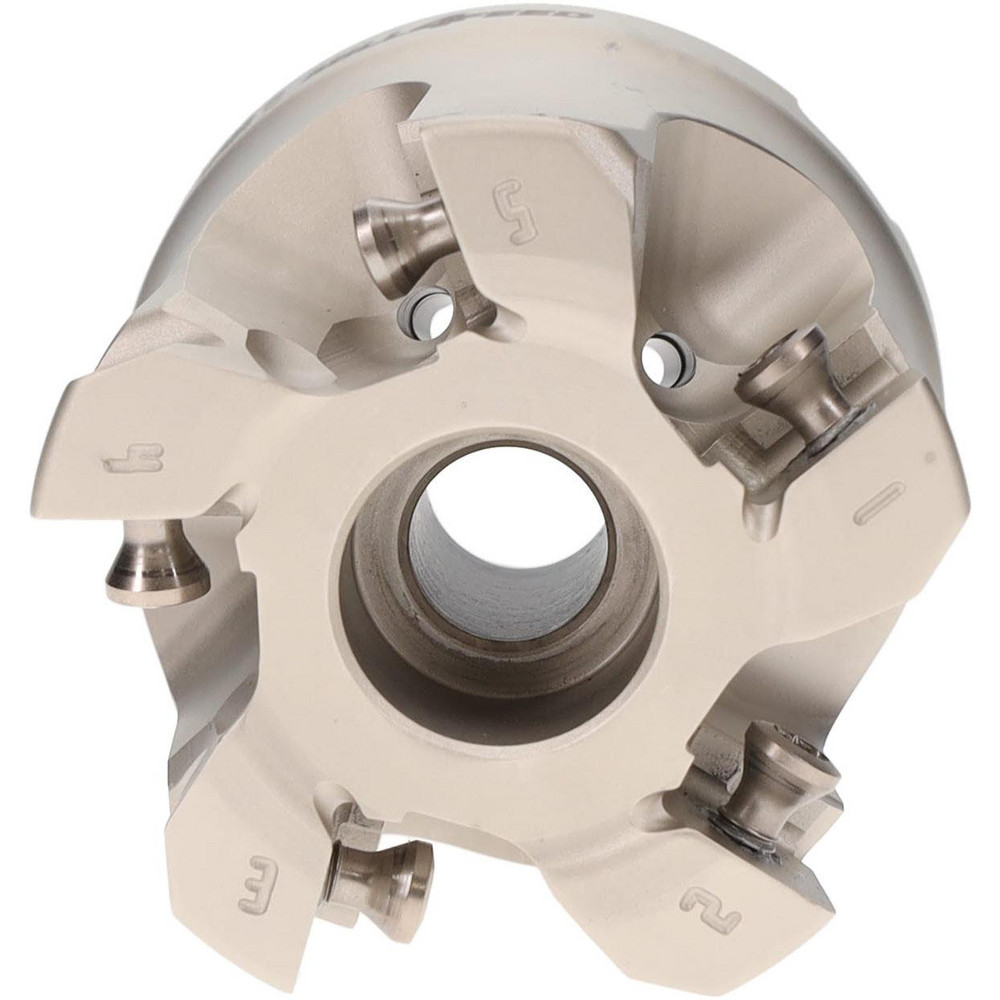 Iscar Indexable High-Feed Face Mill: 1.136 to 2" Cut Dia, 0.75" Arbor Hole - 3107341