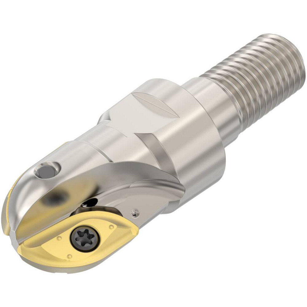 Seco Indexable Ball Nose End Mill: 1/2" Cut Dia, 0.9" OAL - 02687516