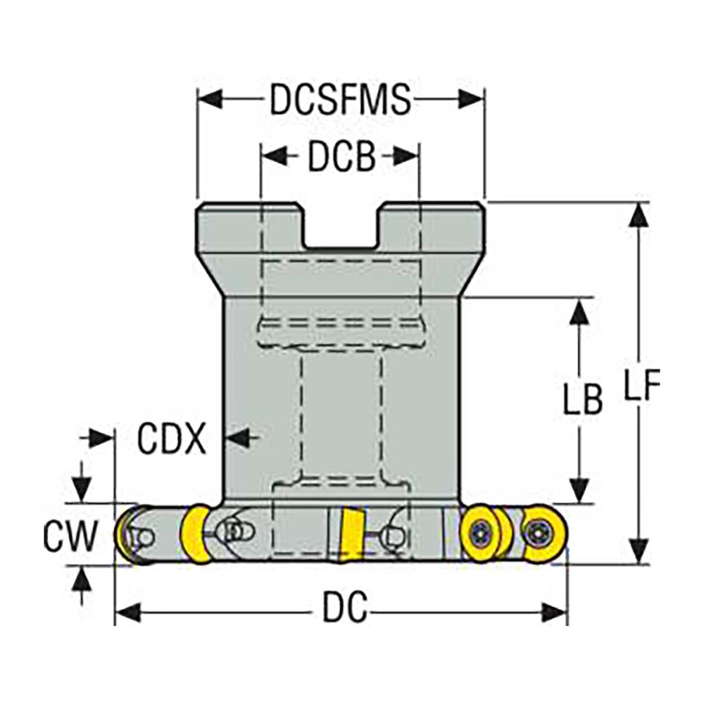 Sandvik Coromant Indexable Slotting Cutter: 2.50 mm Cutting Width, 80.00 mm Cutter Dia, Arbor Connection, 6.00 mm Depth of Cut, 6.00 mm Depth of Cut, Right Hand - 6565252