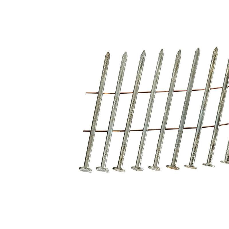 Freeman 15° 0.092 in. x 2-1/4 in. Wire Collated Galvanized Ring Shank Coil Siding Nails (3600-Count) - SNRSG92-225WC