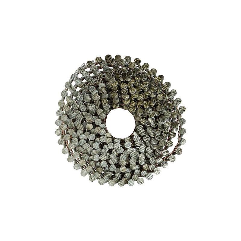 Freeman 15° 0.092 in. x 2-1/4 in. Wire Collated Galvanized Ring Shank Coil Siding Nails (3600-Count) - SNRSG92-225WC