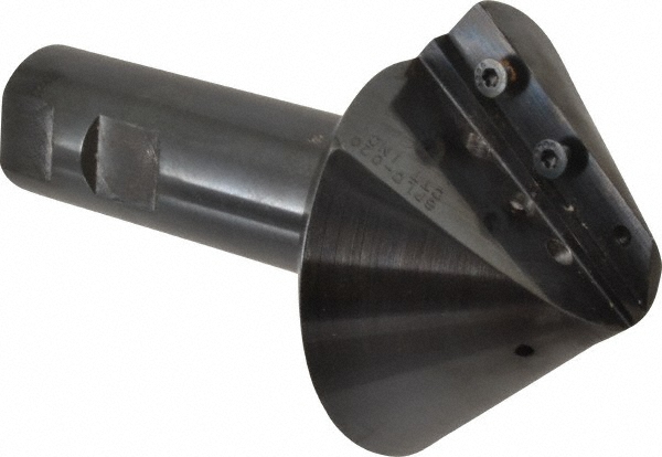 Cutting Tool Technologies 45° Lead Angle, 1.37" to 2" Cut Dia, Indexable & Chamfer End Mill - ANG-050-C