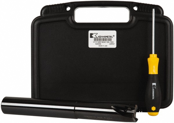 Kennametal Indexable Square-Shoulder End Mill: M1D125E1802C125L1000, 1-1/4" Cut Dia, 0.71" Max Depth of Cut, 1-1/4" Dia Cylindrical Shank - 2267537