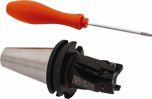 Ceratizit Indexable Square-Shoulder End Mill: MHPC.25.R.0219H63A100, 25 mm Cut Dia, 18 mm Max Depth of Cut, HSK63A Taper Shank - 50721325