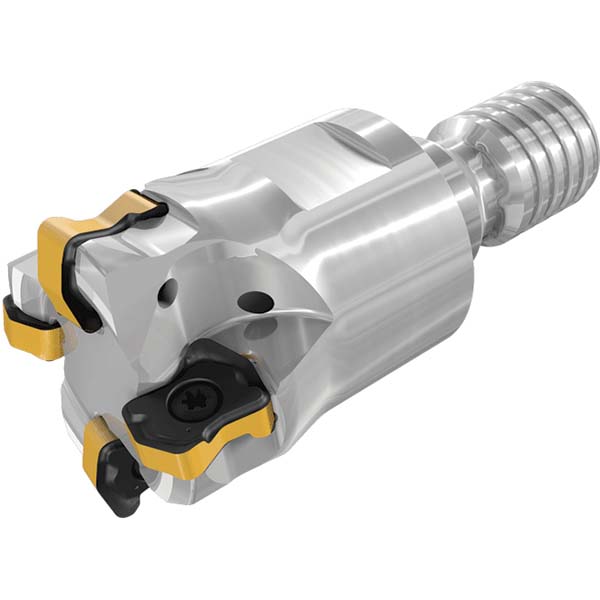 Tungaloy Indexable High-Feed End Mill: EXH09R016M16.0-02, Cylindrical Shank - 6852775