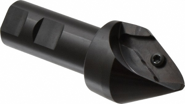 LMT 45° Lead Angle, 0.41" to 1.26" Cut Dia, 1" Shank Dia, Indexable & Chamfer End Mill - 1950228
