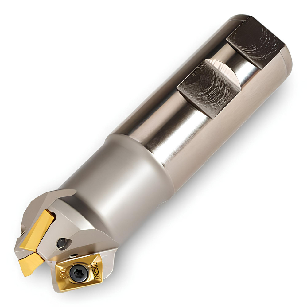 LMT 45° Lead Angle, 0.41" to 1.26" Cut Dia, 1" Shank Dia, Indexable & Chamfer End Mill - 1950228
