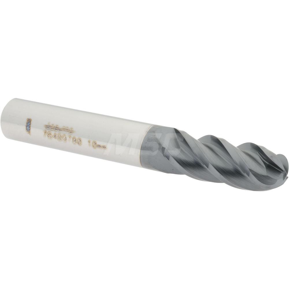 Kennametal Indexable High-Feed End Mill: C7792VXD09CA1.25Z4R3, Cylindrical Shank - 6025611