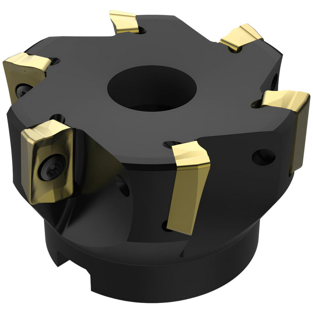 Tungaloy 2-1/2" Cut Dia, 3/4" Arbor Hole Dia, 0.59" Max Depth, Indexable Square-Shoulder Face Mill - 6996246