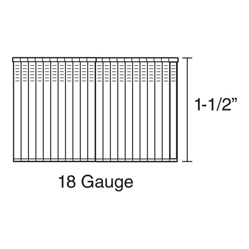 Freeman 1-1/2 in. 18-Gauge Glue Collated Stainless Steel Brad Nails, 1000 Per Box - SSBN18-15