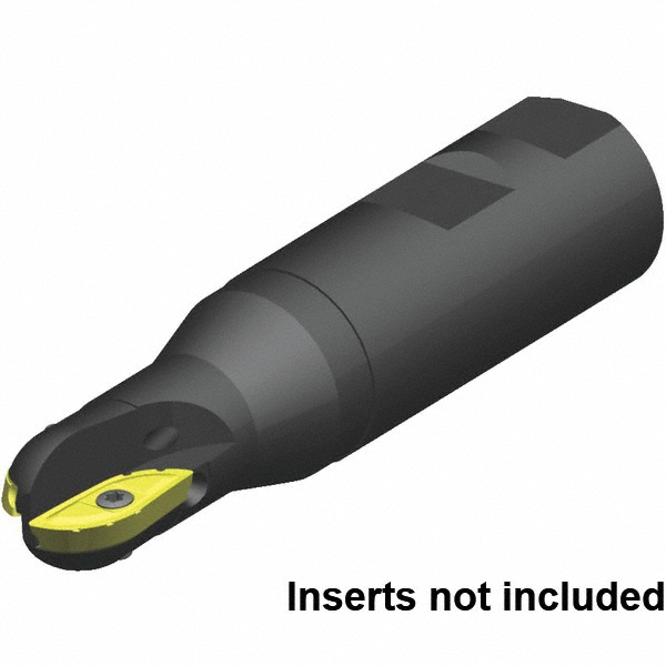 Iscar Indexable Ball Nose End Mill: 40 mm Cut Dia, Solid Carbide, 160 mm OAL - 3102559