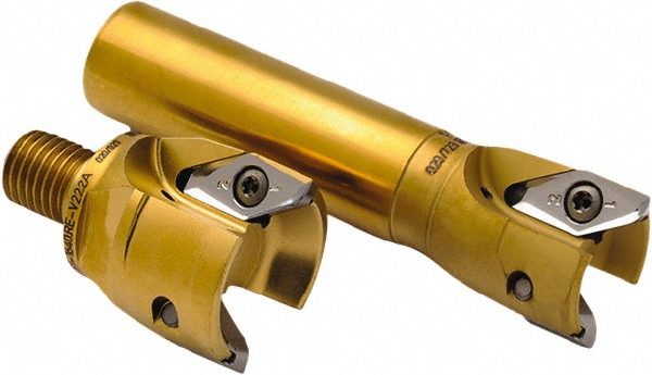 Seco Indexable Copy End Mill: 1-1/2" Cut Dia, 0.295" Max Depth of Cut, Through Coolant - 02520346