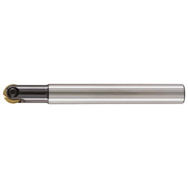 Millstar Indexable Ball Nose End Mill: 5/8" Cut Dia, Tool Steel, 6" OAL - CYF06256250625