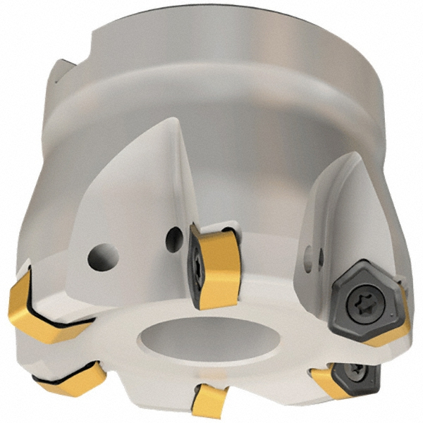 Iscar Indexable High-Feed Face Mill: 1.99 to 2.5" Cut Dia, 1" Arbor Hole - 3106845