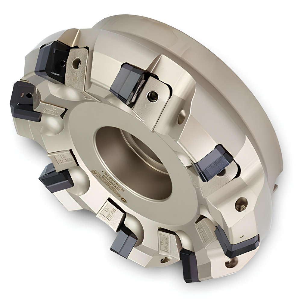 Kennametal 12" Cut Dia, 2-1/2" Arbor Hole, 17.15mm Max Depth of Cut, 45° Indexable Chamfer & Angle Face Mill - 4032279