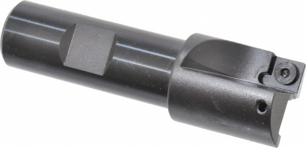 Kennametal Indexable Square-Shoulder End Mill: KIPR100SD260, 1" Cut Dia, 0.28" Max Depth of Cut, 3/4" Dia Weldon Flat Shank - 1023643