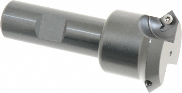 Kennametal Indexable Square-Shoulder End Mill: KIPR100SD260, 1" Cut Dia, 0.28" Max Depth of Cut, 3/4" Dia Weldon Flat Shank - 1023643