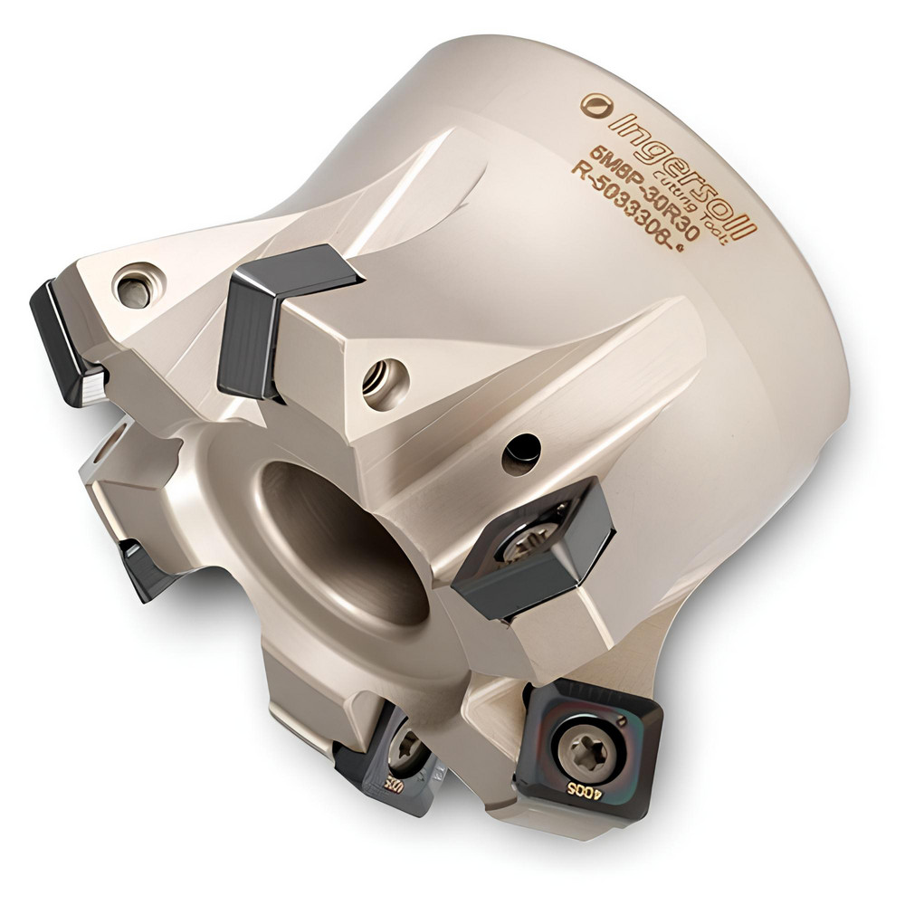 Ingersoll Cutting Tools Indexable High-Feed Face Mill: 1.17 to 2" Cut Dia, 0.75" Arbor Hole - 2900611