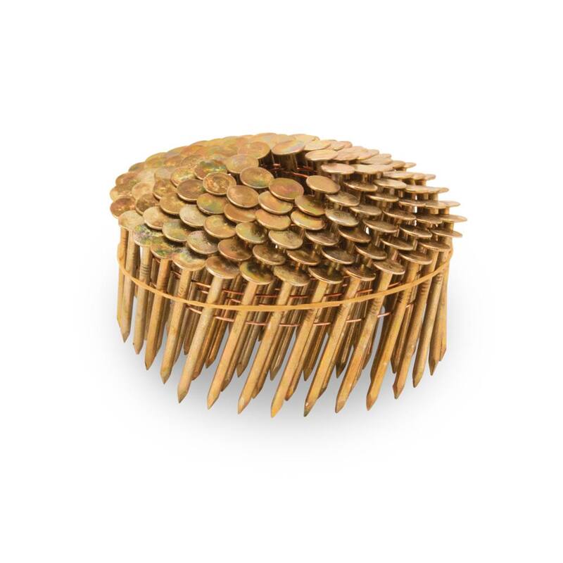Stinger 1-3/4 in. x 0.120-Gauge Electro Galvanized Smooth Shank Wire Coil Roofing Nails (7200 per Box) - 0611110