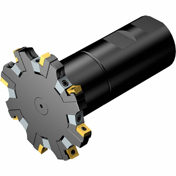 Sandvik Coromant Indexable Slotting Cutter: 10.00 mm Cutting Width, 80.00 mm Cutter Dia, Arbor Connection, 20.00 mm Depth of Cut, 20.00 mm Depth of Cut, 27.00 mm Shank Dia, Right Hand - 7295407
