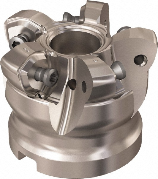 Seco Indexable High-Feed Face Mill: 2.28 to 3" Cut Dia, 1" Arbor Hole - 02427189