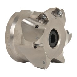 Seco Indexable High-Feed Face Mill: 2.28 to 3" Cut Dia, 1" Arbor Hole - 02427189