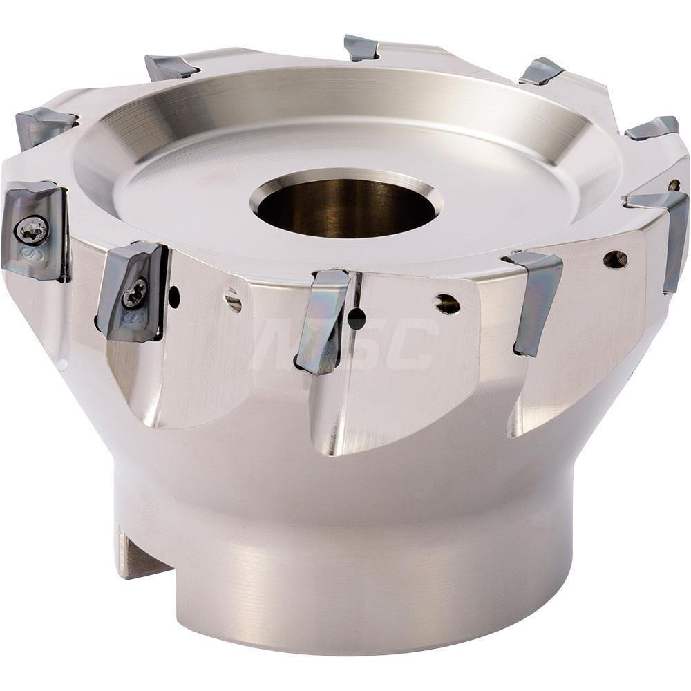 Kyocera 3" Cut Dia, 1" Arbor Hole Dia, 0.394" Max Depth, Indexable Square-Shoulder Face Mill - 8818498