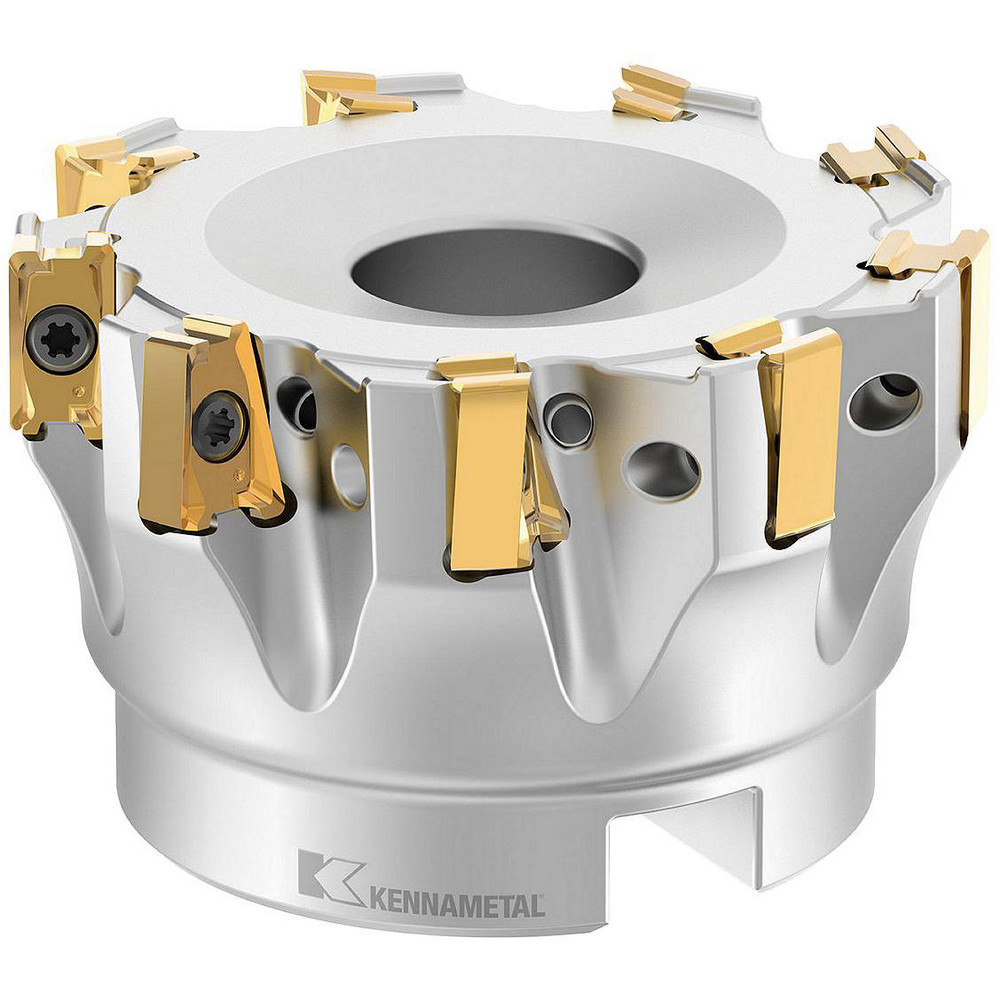 Kyocera 3" Cut Dia, 1" Arbor Hole Dia, 0.394" Max Depth, Indexable Square-Shoulder Face Mill - 8818498