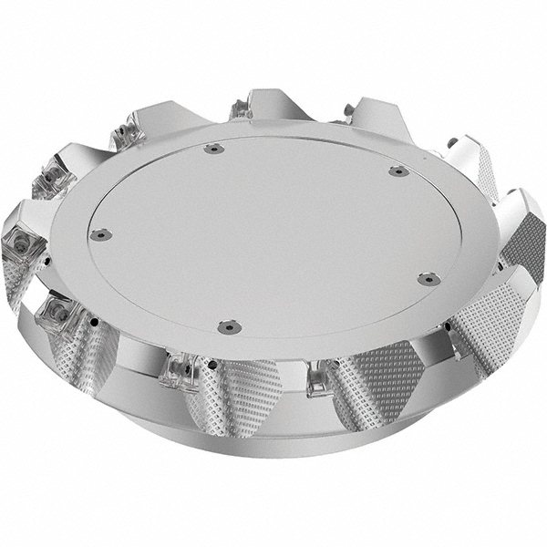 Seco 12.992" Max Cut Dia, 2-1/2" Arbor Hole, 0.236" Max Depth of Cut, 48° Indexable Chamfer & Angle Face Mill - 03213794