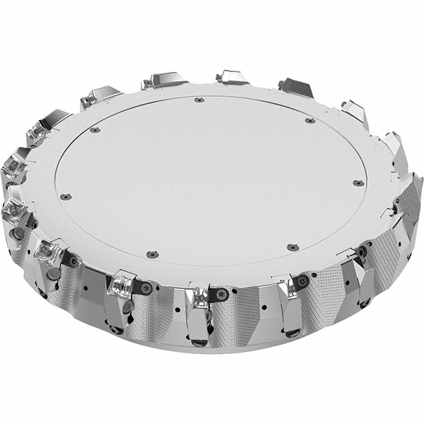 Seco 12.992" Max Cut Dia, 2-1/2" Arbor Hole, 0.236" Max Depth of Cut, 48° Indexable Chamfer & Angle Face Mill - 03213794