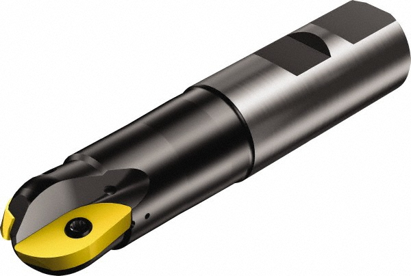 Ceratizit Indexable Ball Nose End Mill: 1.25" Cut Dia, Solid Carbide, 10" OAL - 5868562502