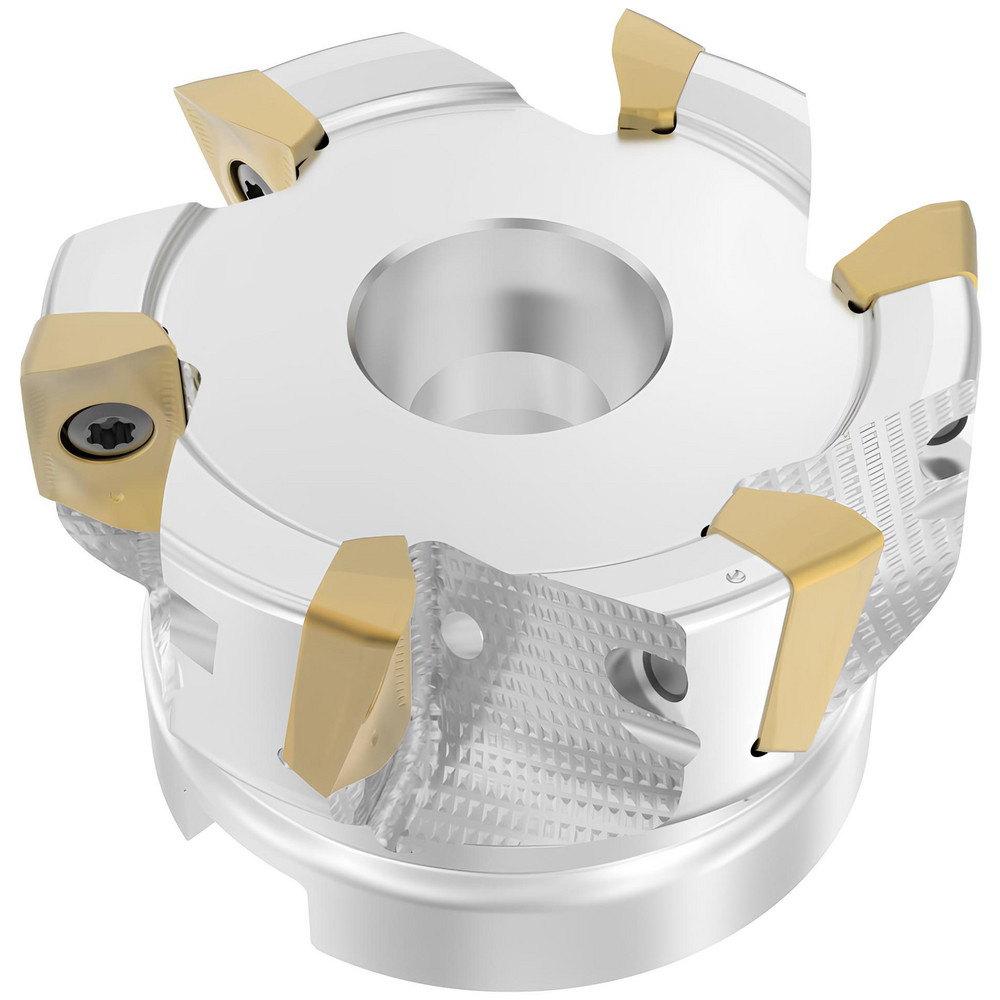Walter 63mm Cut Dia, 27mm Arbor Hole Dia, Indexable Square-Shoulder Face Mill - 5001490