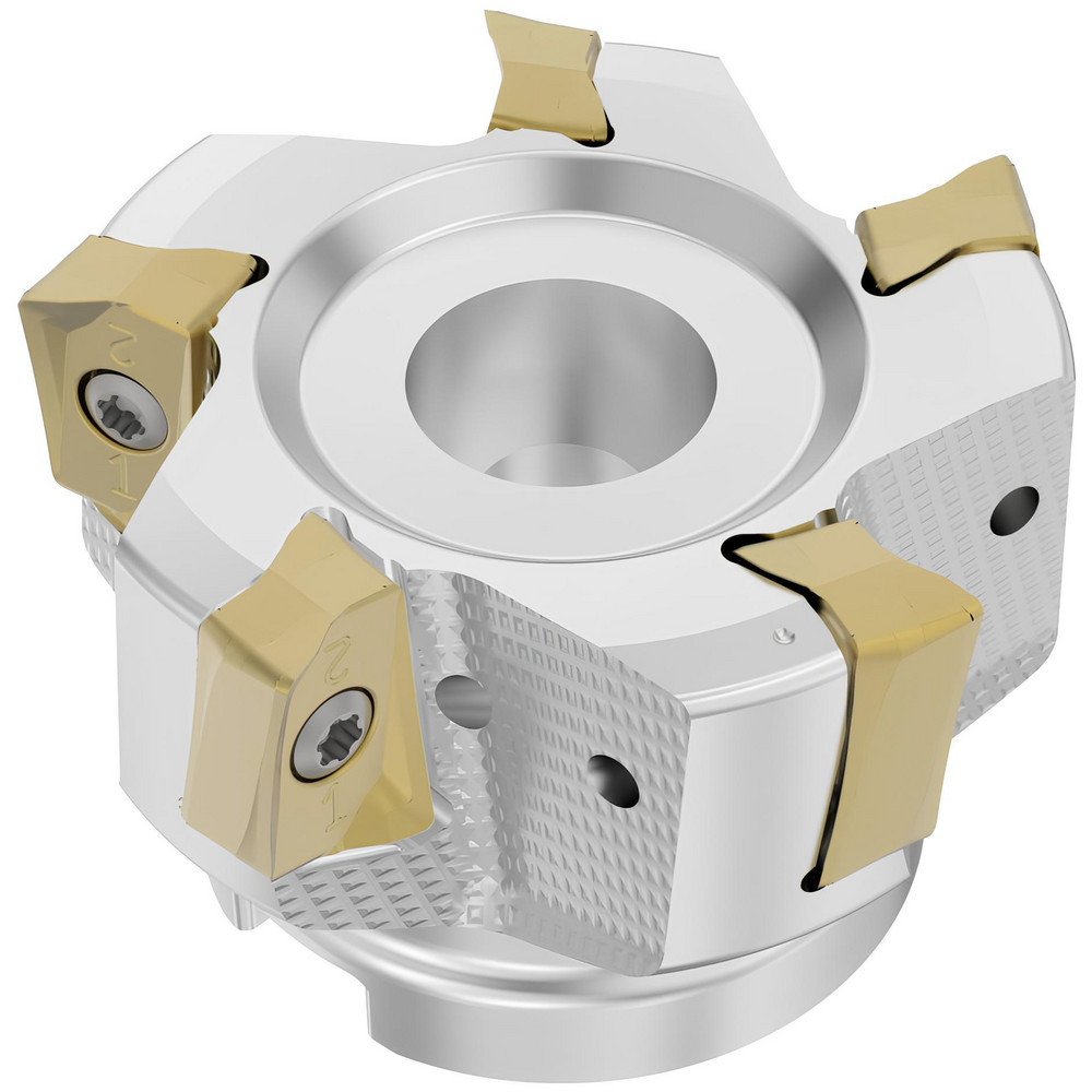 Walter 63mm Cut Dia, 27mm Arbor Hole Dia, Indexable Square-Shoulder Face Mill - 5001490