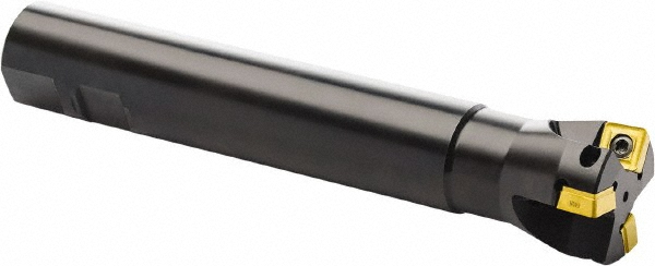 Seco 1-1/2" Cut Dia, 0.43" Max Depth of Cut, 1-1/4" Shank Dia, Indexable Plunge End Mill - 00057588