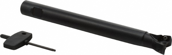 Seco 1-1/2" Cut Dia, 0.43" Max Depth of Cut, 1-1/4" Shank Dia, Indexable Plunge End Mill - 00057588