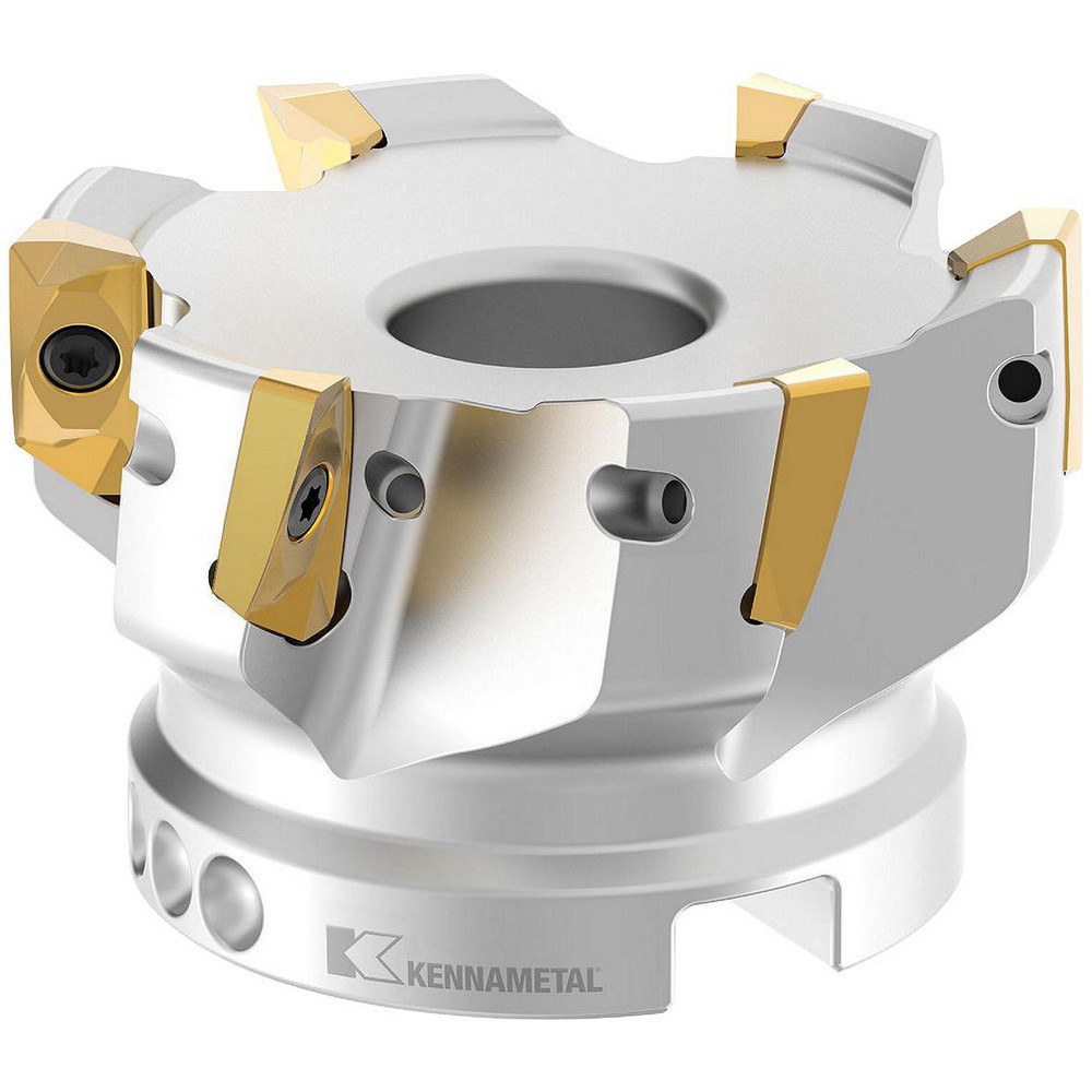 Seco 4" Cut Dia, 1-1/2" Arbor Hole Dia, 0.295" Max Depth, Indexable Square-Shoulder Face Mill - 02642886