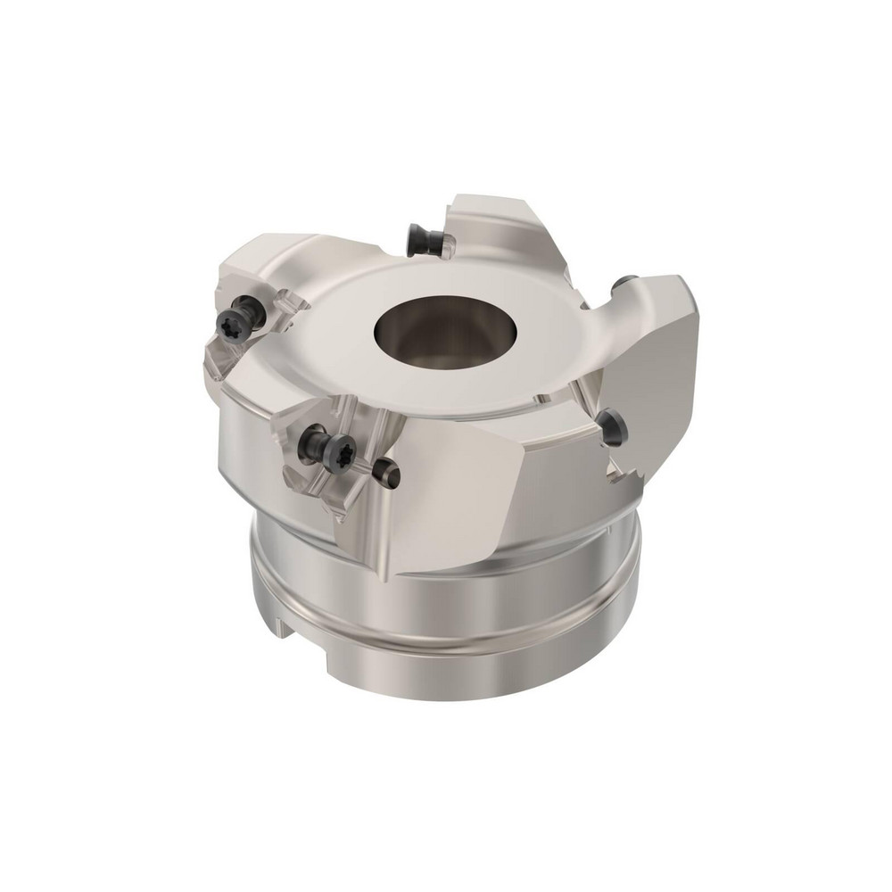 Seco 4" Cut Dia, 1-1/2" Arbor Hole Dia, 0.295" Max Depth, Indexable Square-Shoulder Face Mill - 02642886